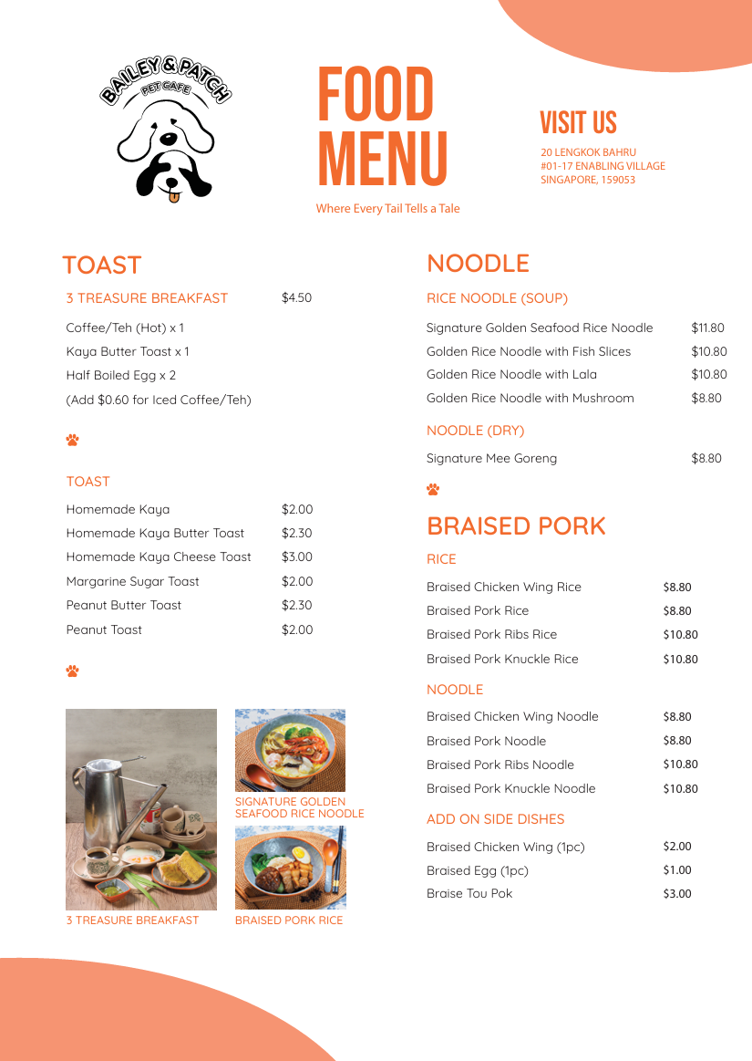 Menu Page 1